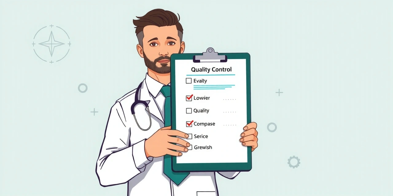 Quality control checklist and inspection