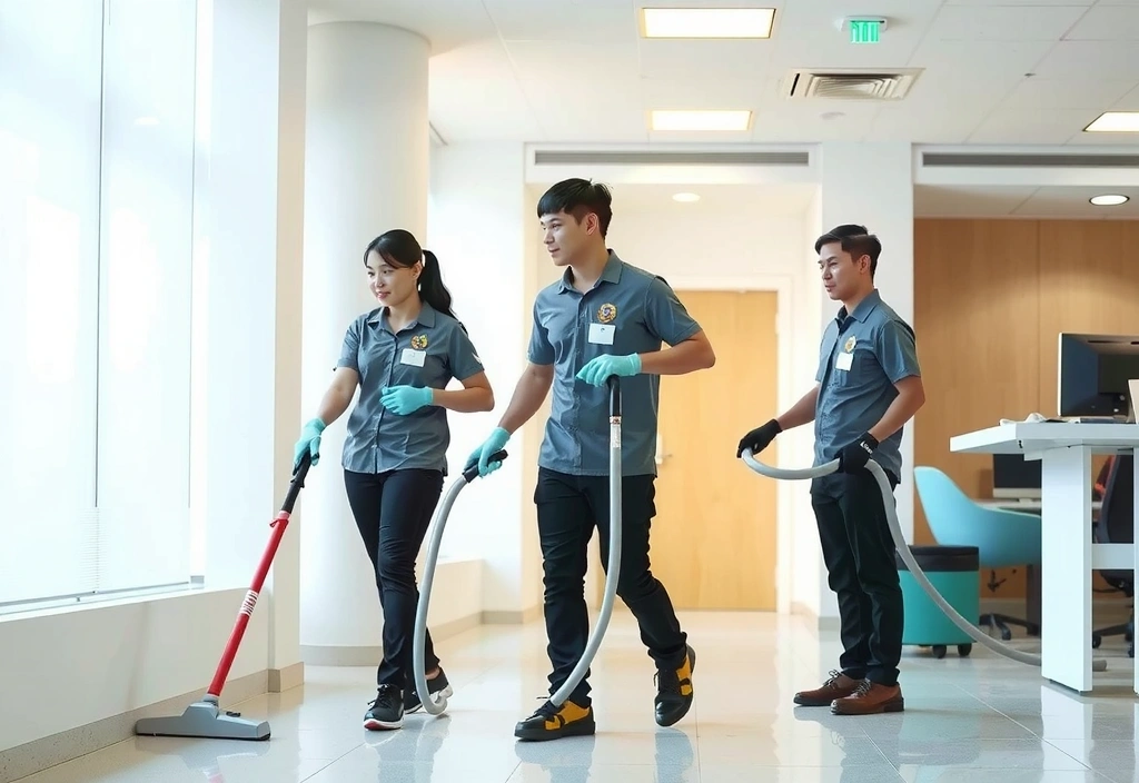ShineGrid professional cleaning team in action