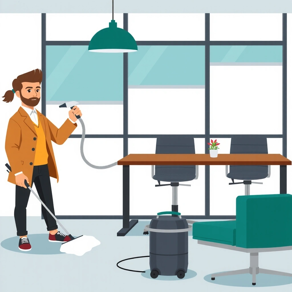 Commercial office cleaning service