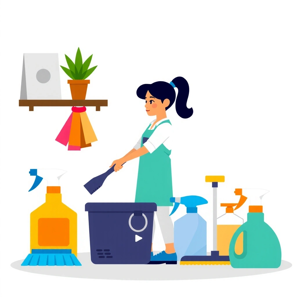 Regular maintenance cleaning service